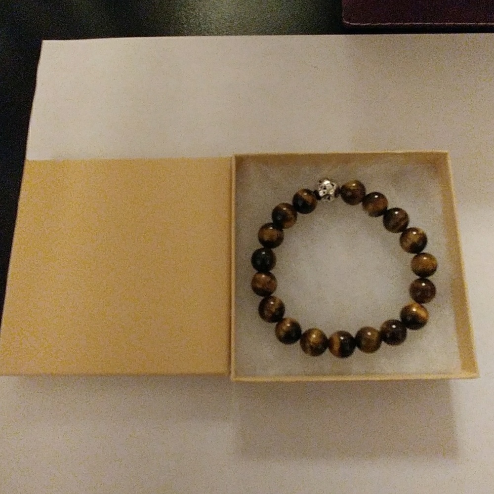 Golden Tiger Eye Stone Bracelet - Picture 6 of 8